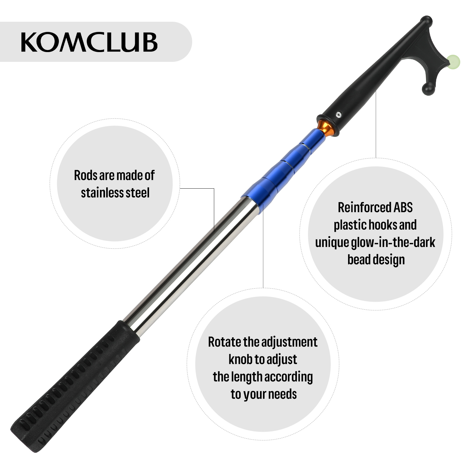 SANLIKE Telescoping Boat Hooks - Fishing Boat Oar avaliação e preço