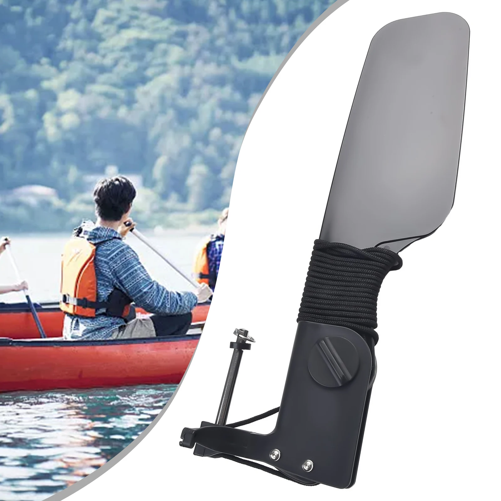 For Kayak Big Tail Rudder with - Fishing Boat Steering Wheel avaliação e preço