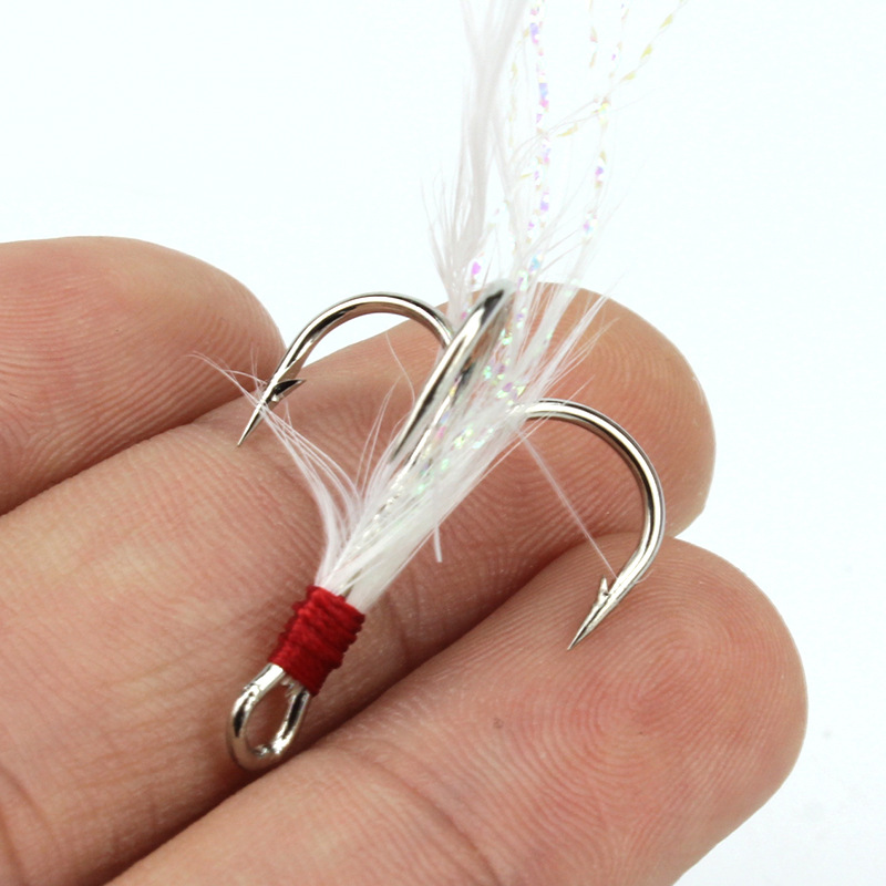 5pcs 4#6#Tied hair three ancho - Fishing Boat Anchor avaliação e preço