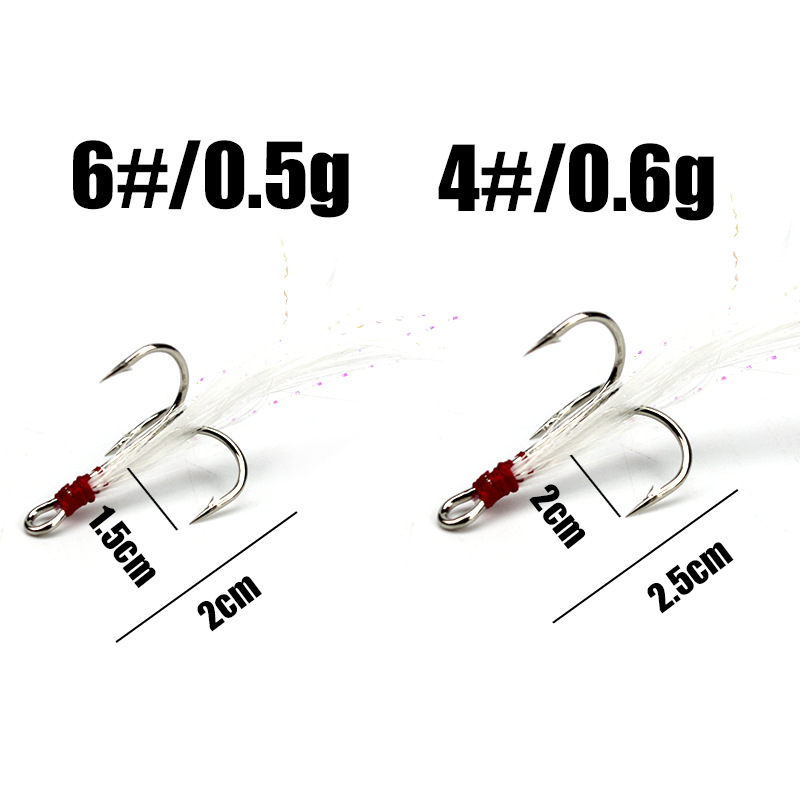 5pcs 4#6#Tied hair three ancho - Fishing Boat Anchor avaliação e preço