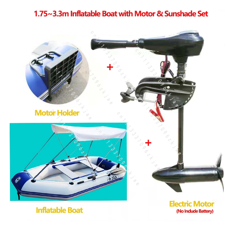1.75~3.3m Inflatable Boat with - Fishing Boat Trailer avaliação e preço