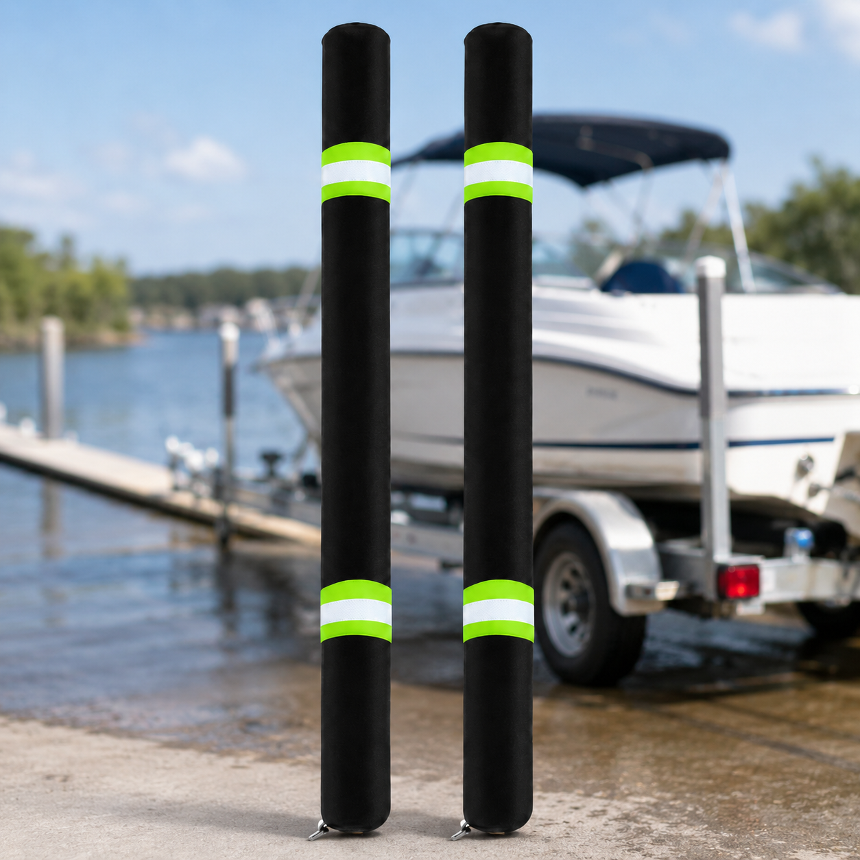 2Pcs Boat Trailer Guide Pole C - Fishing Boat Trailer avaliação e preço