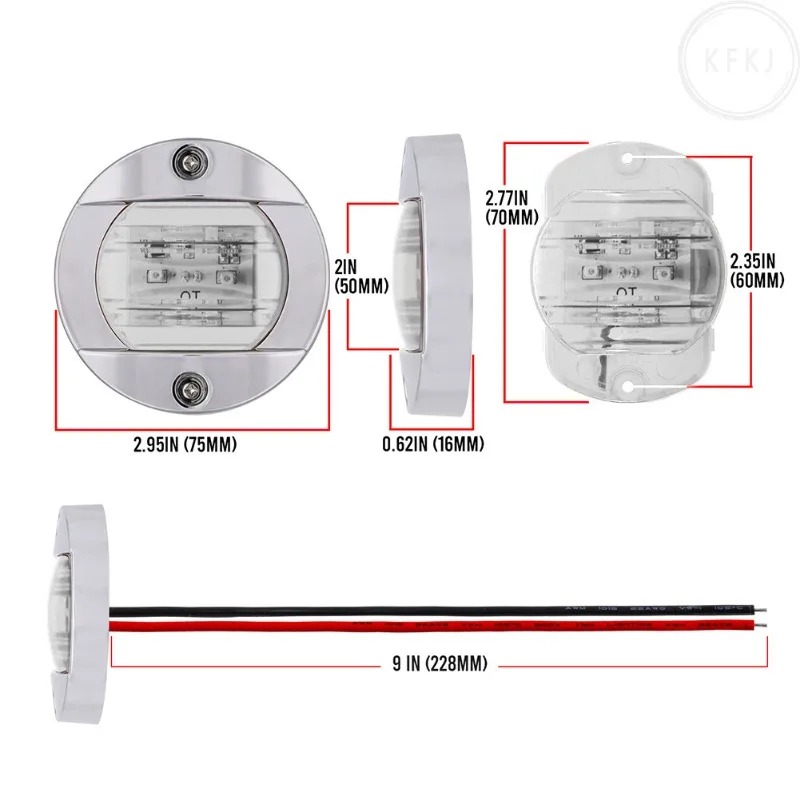 For Yacht Fishing Vessel 12V/2 - Fishing Boat Navigation Light avaliação e preço